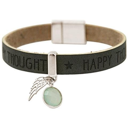 Braccialetto - Ala De Angelo - Argento 925 - Wishes - Antracite - Grigio - Calcedonio - Verde Mare - Chiusura Magnetica precio