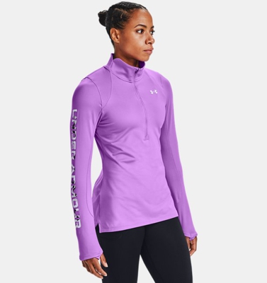 Maglia ColdGear® Armour Graphic ½ Zip da donna