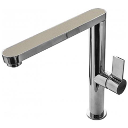 Miscelatore Monocomando con canna girevole cromata Materia 21x26 cm Granitek Tortora 43 precio