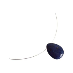 Donna - Collana - Ciondolo - Pendente - Argento - 925 Argento - Lapislazzuli - Azzurro - Goccia - 45 Cm características