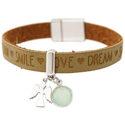 Braccialetto - Angelo - Argento 925 - Wishes - Marrone - Nocciola - Calcedonio - Verde Mare - Chiusura Magnetica características