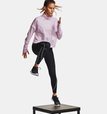 Maglia UA RUSH™ ColdGear® ½ Zip da donna