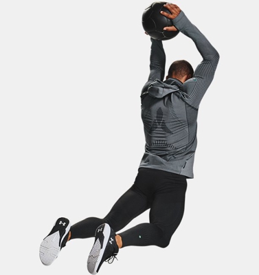 Felpa con cappuccio UA RUSH™ ColdGear® Seamless da uomo