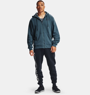 Felpa con cappuccio UA Rival Fleece AMP Full Zip da uomo