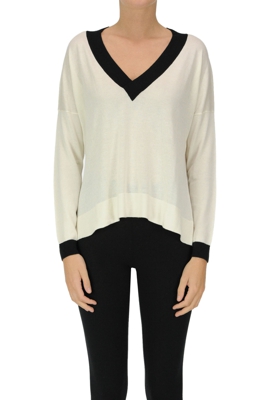 Cashmere and silk pullover