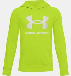 Felpa con cappuccio UA Rival Fleece Big Logo da ragazzo en oferta