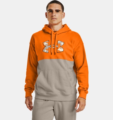 Felpa con cappuccio UA Rival Fleece Colorblock da uomo