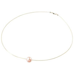 Collana - Perla - Champagne Rosa - Placcato Oro 18k - 45 Cm precio