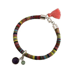 Braccialetto - Argento 925 - Azteco - Ametista - Viola - Turchese en oferta