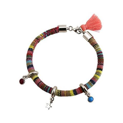 Braccialetto - Argento 925 - Azteco - Star - Stella - Rubino - Rosso - Turchese precio