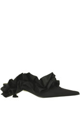 Ruched satin mules precio