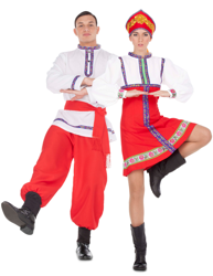 Costume di coppia tradizionale russa precio
