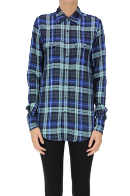 Checked print shirt