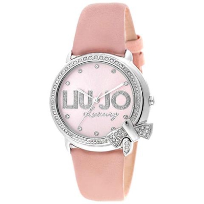 Orologio Donna Tlj941 con Cinturino Rosa Antico Quadrante Rosa Indici Con Zirconi Solo Tempo