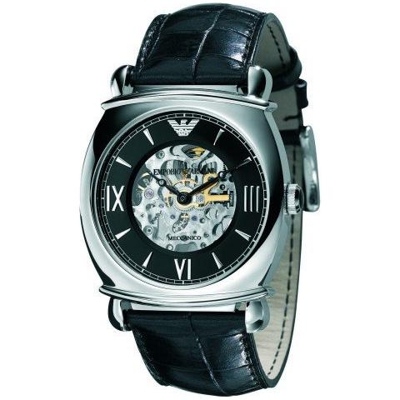 Orologio Uomo skeleton ar4633 automatico cinturino in pelle