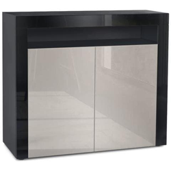 Comodino Torino In Nero Opaco E Grigio Sabbia Lucido características