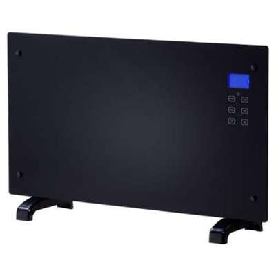 Noir Radiatore Elettrico Decorativo con Schermo Tattile LCD Potenza 2000 Watt Colore Nero