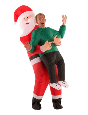 Costume uomo portato da Babbo Natale per adulto Morphsuits™