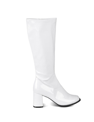 Stivali bianchi vernice donna