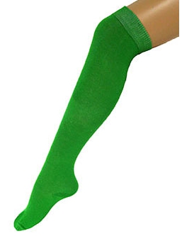 Calze verdi da donna lunghe 53 cm