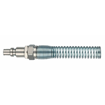 Salone - Raccordo innesto per rubinetto rapido con spirale mm.8x10 per aria compressa