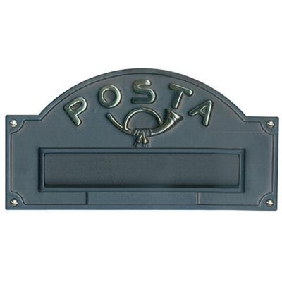 Alubox A3 Placca Bucalettere Ottone Lucido