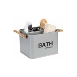 Contenitore da bagno con 4 divisori Gara grigio - WENKO precio