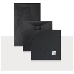 Piatto Doccia 90x150x2,6 Cm Rettangolare Antracite Effetto Pietra Mod. Blend precio