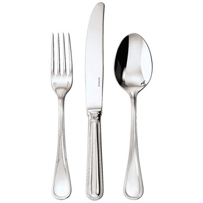 Set 6 Forchetta Dolce Contour Inox Argentato