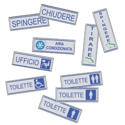 ETICHETTA ADESIVA SEGNALETICA CM 15 x 5 Chiudere - FF