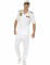 Costume da capitano bianco per uomo en oferta