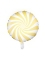 Palloncino in alluminio lecca lecca bianco e giallo 45 cm