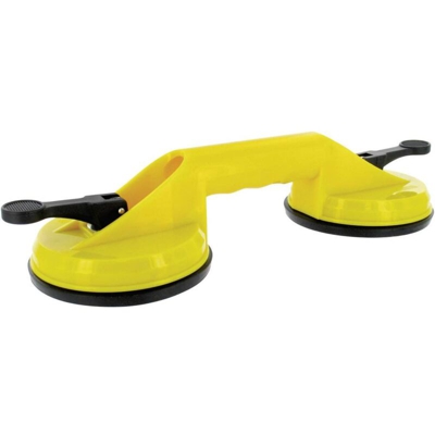 Ventosa doppia, colore: giallo Capacità di carico: 60 kg - Toolland