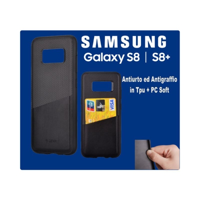 custodia smartphone iwallet per samsung galaxy s8 plus nero lif deiws8p318b - DEVIA