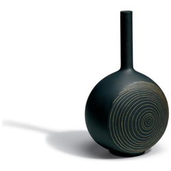 Canvas Vase Tree Rings (black & Gold) precio