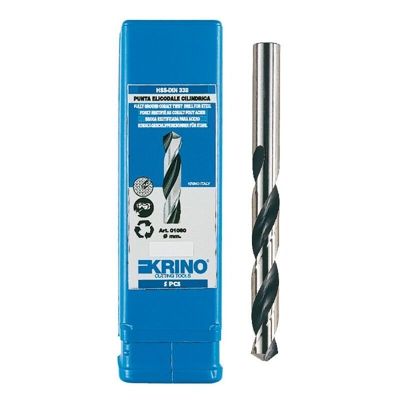 Krino - Punte HSS rettificate ⌀ 2,5 mm x 0,50 standard quality 10 pezzi