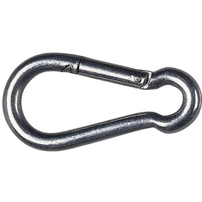 Moschettone in Acciaio Lunghezza 50 mm Spessore 4,5 mm 10 pz - Maurer