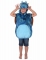 Costume da drago blu e arancione per bambino