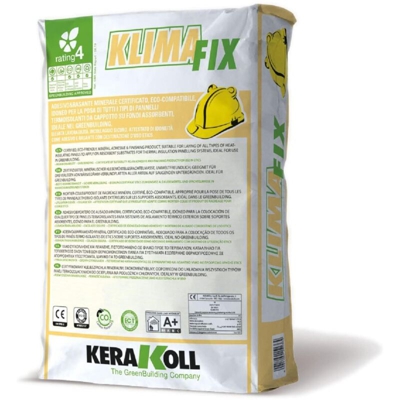 Kerakoll colla rasante minerale certificata eco compatibile KLIMA FIX 25 kg grigio