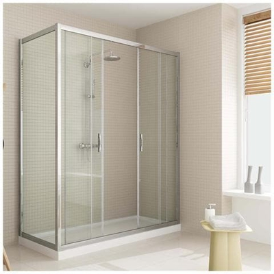 Box Doccia 75x150 Cm H198 Trasparente Mod. Young Duo 2 Ante