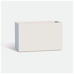 Vaso Fioriera Flowerpot In Resina Rettangolare 80x35 Cm Ghiaccio características