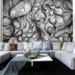 Fotomurale Bianco e nero in un clima r cm 200x154 Artgeist características