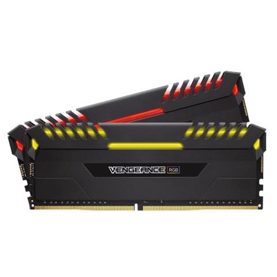 Memoria Dimm Vengeance RGB 16 GB (2x8 GB) DDR4 2666 MHz CL 16 Colore Nero