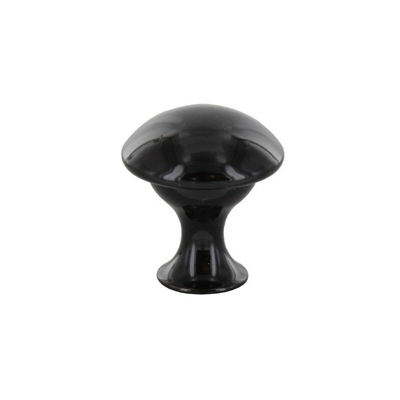 Pomolo pomello per mobili nero lucido 20 mm 25 pezzi art. P2286.23 Cafim