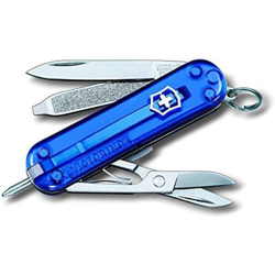 Coltello tascabile svizzero Signature Victorinox 0.6225.T2B1, include una penna a pressione e forbici, 8 funzioni, in confezione blister -Blu precio