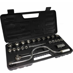 Kit Valigetta Chiavi A Cricchetto / Bussola In Acciaio Speciale 25 Pezzi 1242B - LUPEXSHOP características