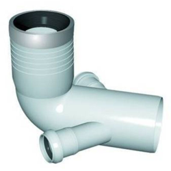 Curva Wc Prolungata 2 Attacchi Con Guarnizione E Tappo D. 110-116-40 - NICOL en oferta