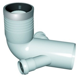 Curva Wc Prolungata 2 Attacchi Con Guarnizione E Tappo D. 110-116-50 - NICOL en oferta