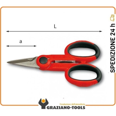FORBICE PER ELETTRICISTI 207 C GANASCE STRINGITUBO ACCIAIO INOX TITANIO - Usag