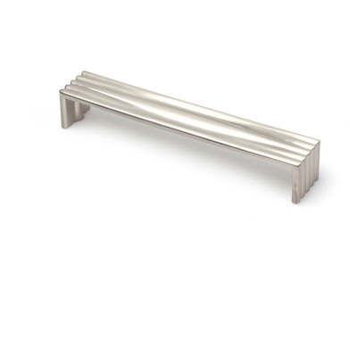 Maniglia in stile moderno, Zama, Nichel Satinato, 160 mm interasse. Marchio REI